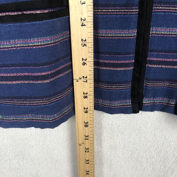 VTG CABELA'S Jacket Women's 2XL XXL Blue Stripe Woven Zip Pockets Lined Cotton - Picture 8 of 15